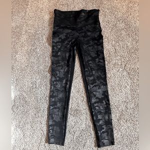 Spanx leather camo leggings